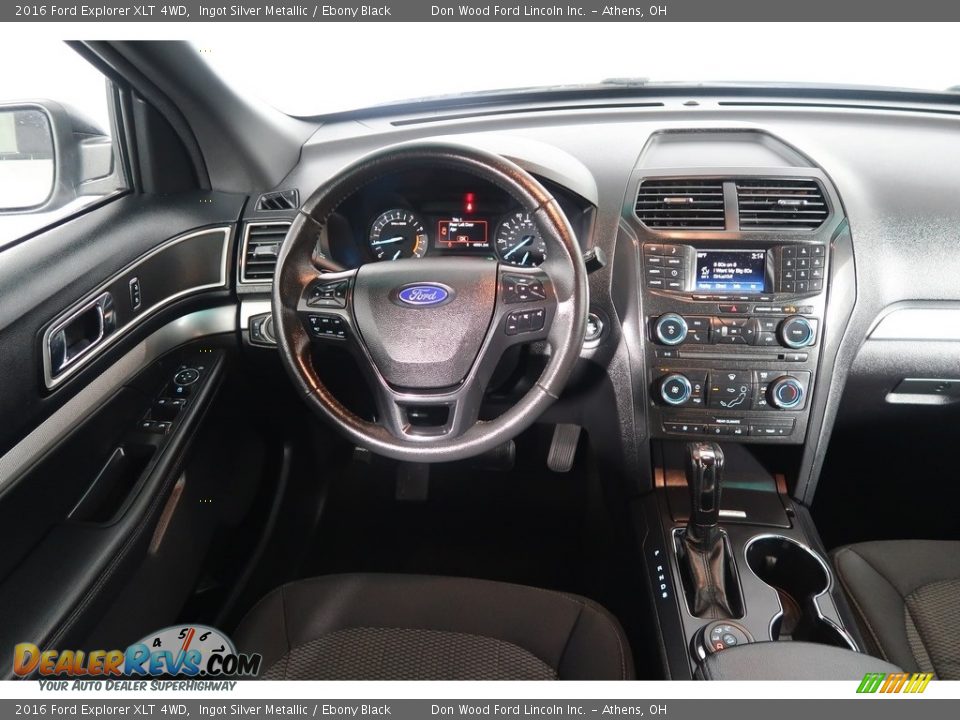 2016 Ford Explorer XLT 4WD Ingot Silver Metallic / Ebony Black Photo #16