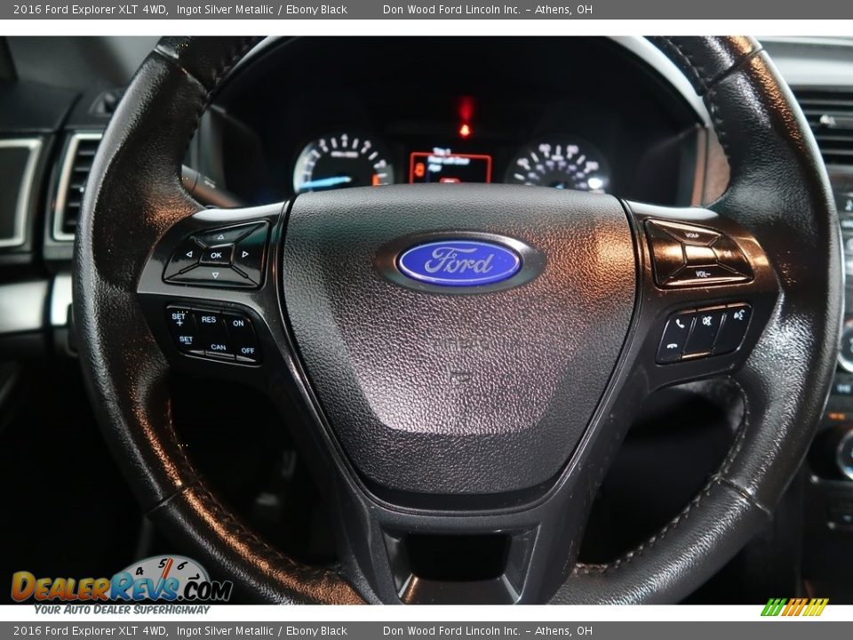 2016 Ford Explorer XLT 4WD Ingot Silver Metallic / Ebony Black Photo #17