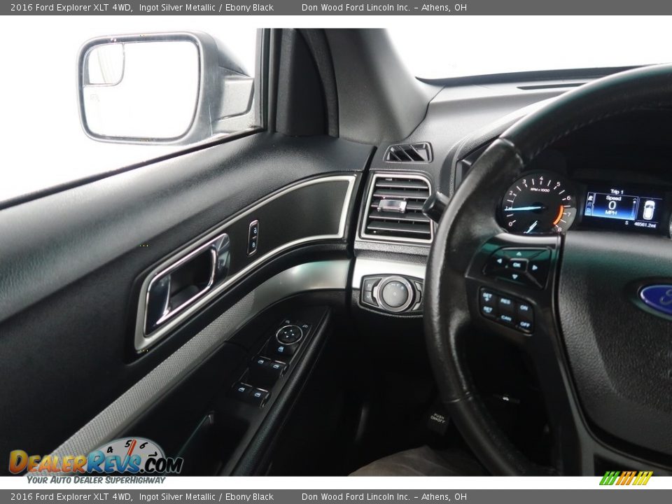 2016 Ford Explorer XLT 4WD Ingot Silver Metallic / Ebony Black Photo #18