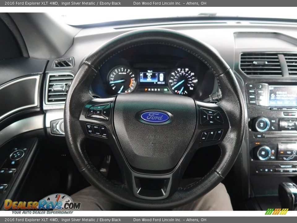 2016 Ford Explorer XLT 4WD Ingot Silver Metallic / Ebony Black Photo #19