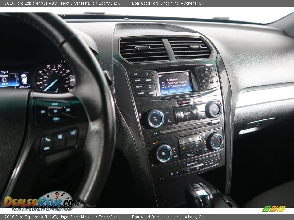 2016 Ford Explorer XLT 4WD Ingot Silver Metallic / Ebony Black Photo #20