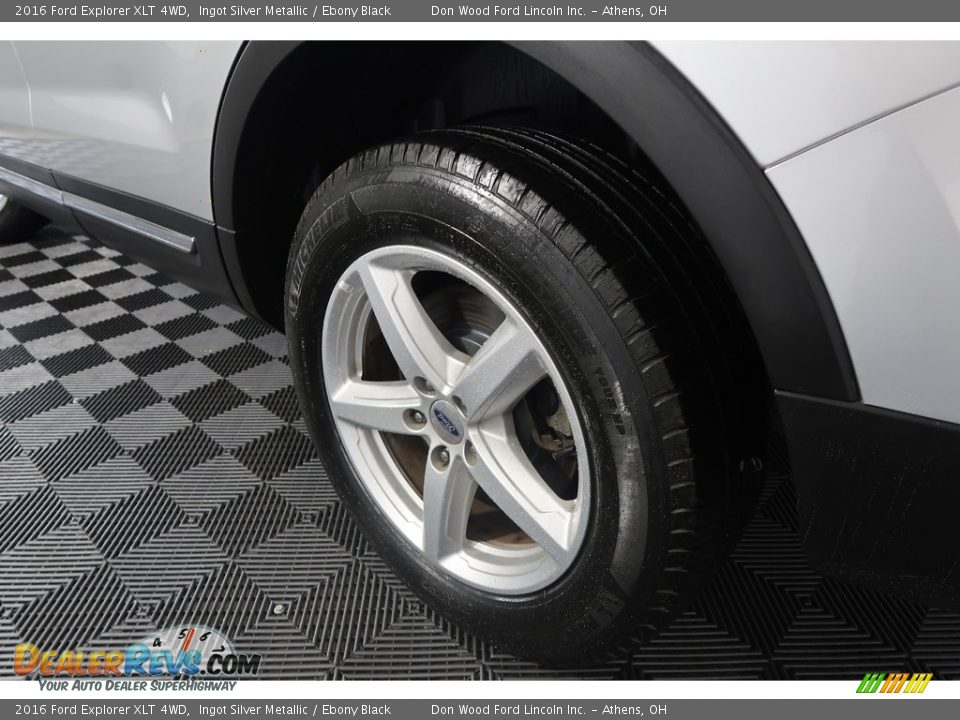 2016 Ford Explorer XLT 4WD Ingot Silver Metallic / Ebony Black Photo #28