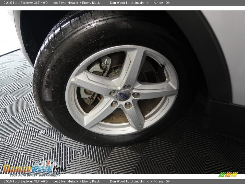 2016 Ford Explorer XLT 4WD Ingot Silver Metallic / Ebony Black Photo #29