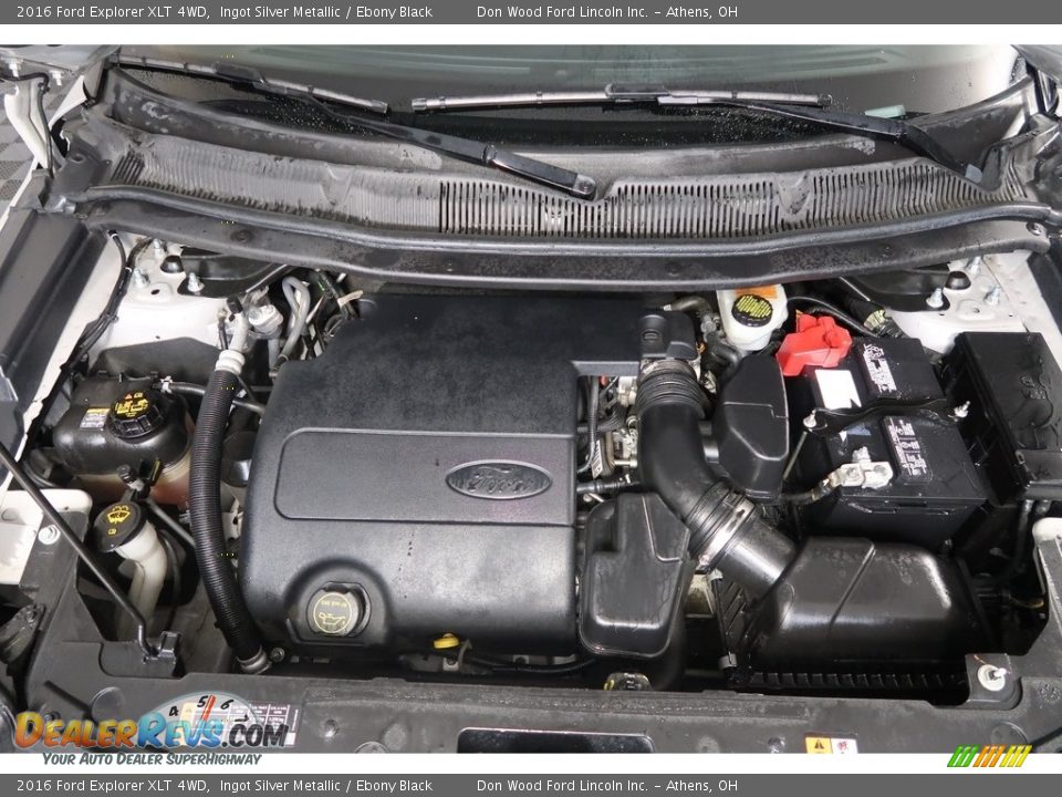 2016 Ford Explorer XLT 4WD Ingot Silver Metallic / Ebony Black Photo #33