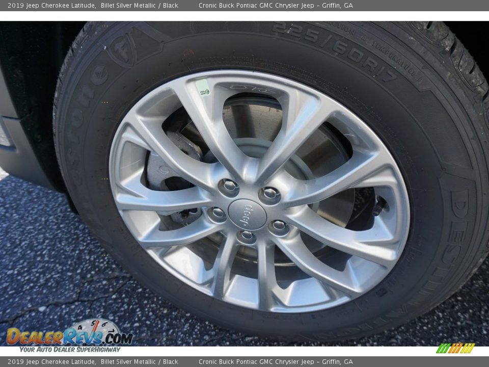 2019 Jeep Cherokee Latitude Billet Silver Metallic / Black Photo #7