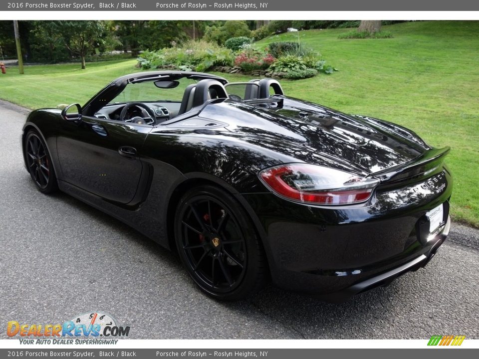 2016 Porsche Boxster Spyder Black / Black Photo #4
