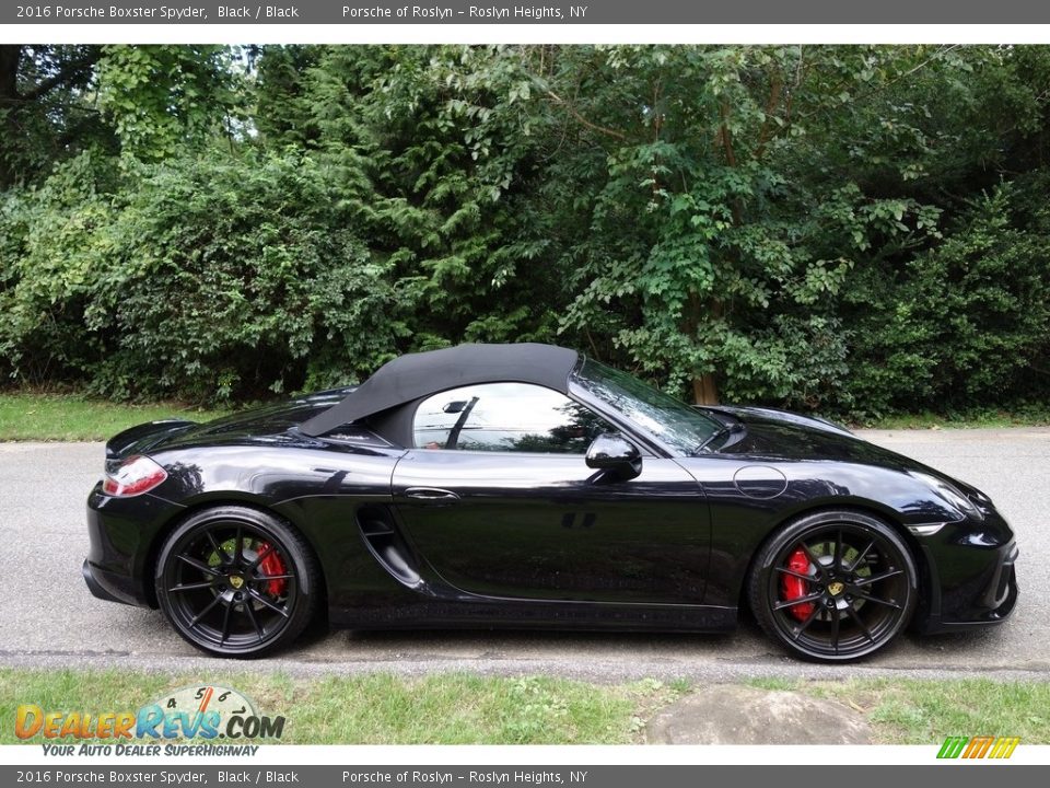 Black 2016 Porsche Boxster Spyder Photo #8