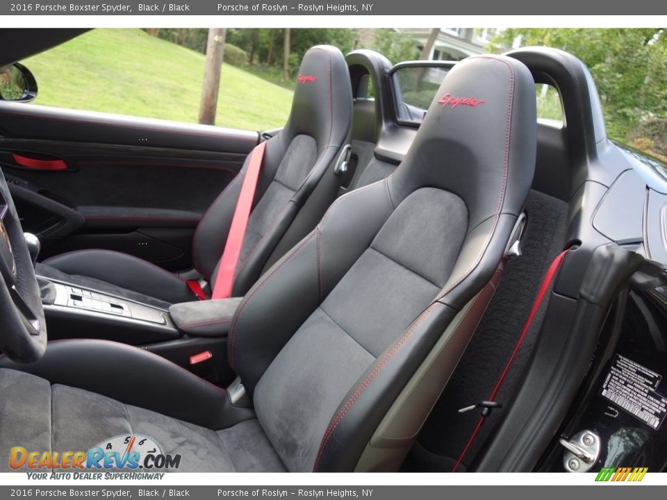 2016 Porsche Boxster Spyder Black / Black Photo #16