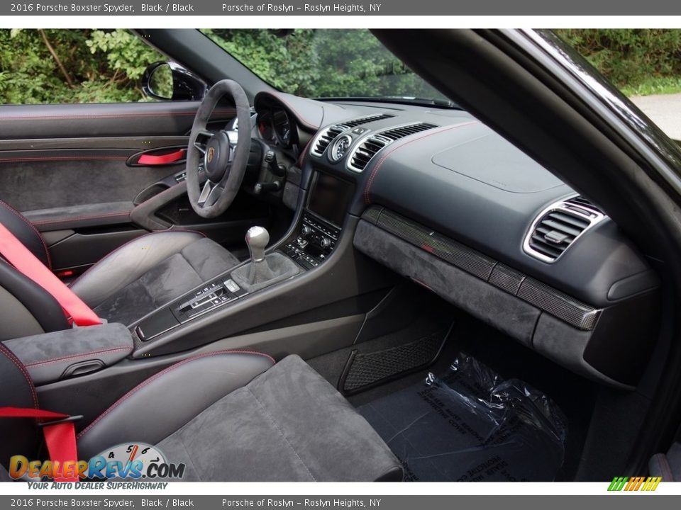 2016 Porsche Boxster Spyder Black / Black Photo #18