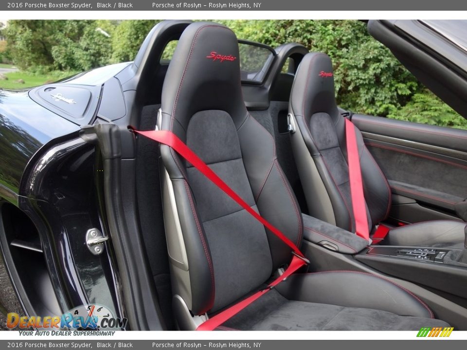 2016 Porsche Boxster Spyder Black / Black Photo #20