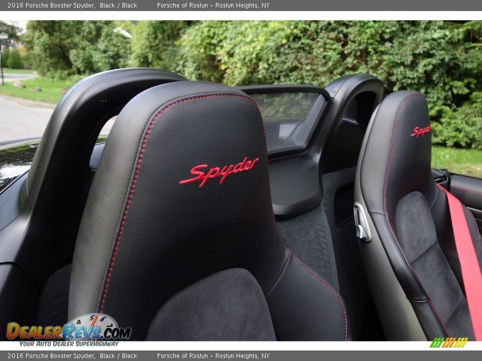 2016 Porsche Boxster Spyder Black / Black Photo #21