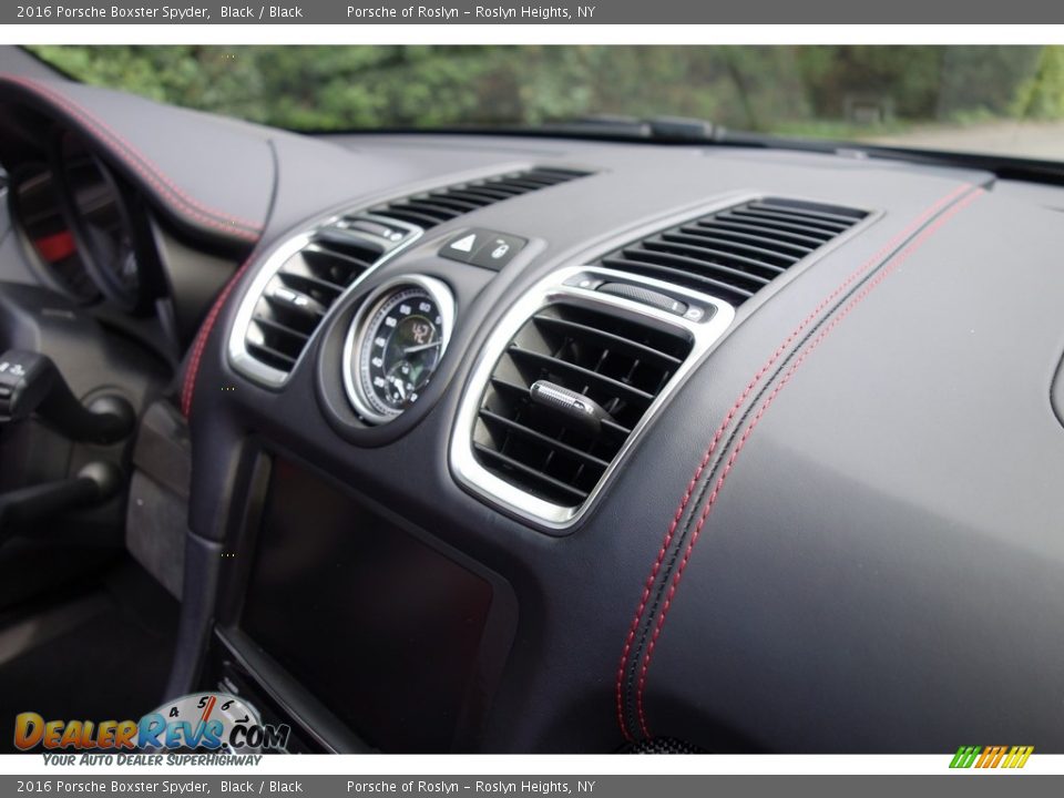 2016 Porsche Boxster Spyder Black / Black Photo #23