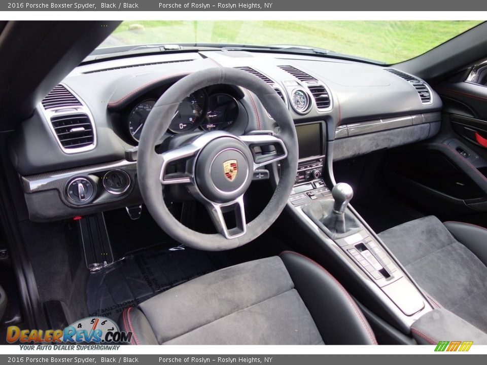 2016 Porsche Boxster Spyder Black / Black Photo #25