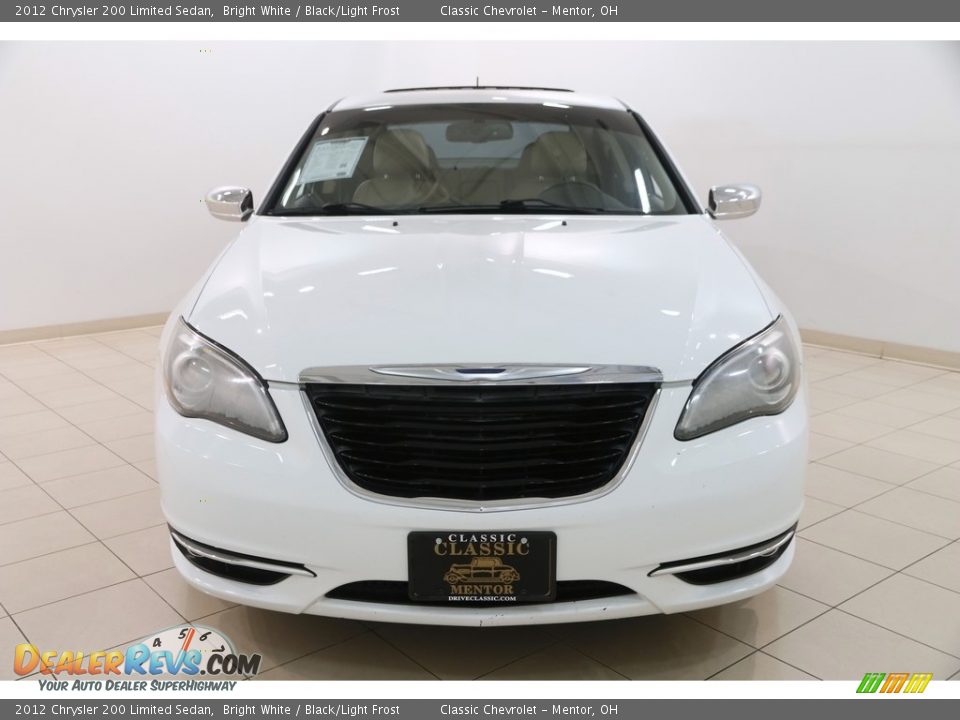 2012 Chrysler 200 Limited Sedan Bright White / Black/Light Frost Photo #2