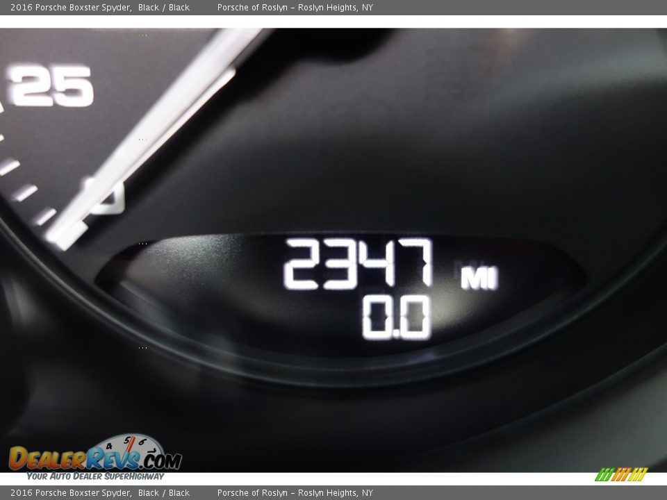 2016 Porsche Boxster Spyder Black / Black Photo #26