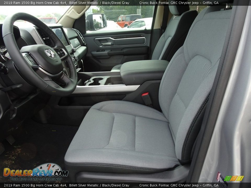2019 Ram 1500 Big Horn Crew Cab 4x4 Billett Silver Metallic / Black/Diesel Gray Photo #4