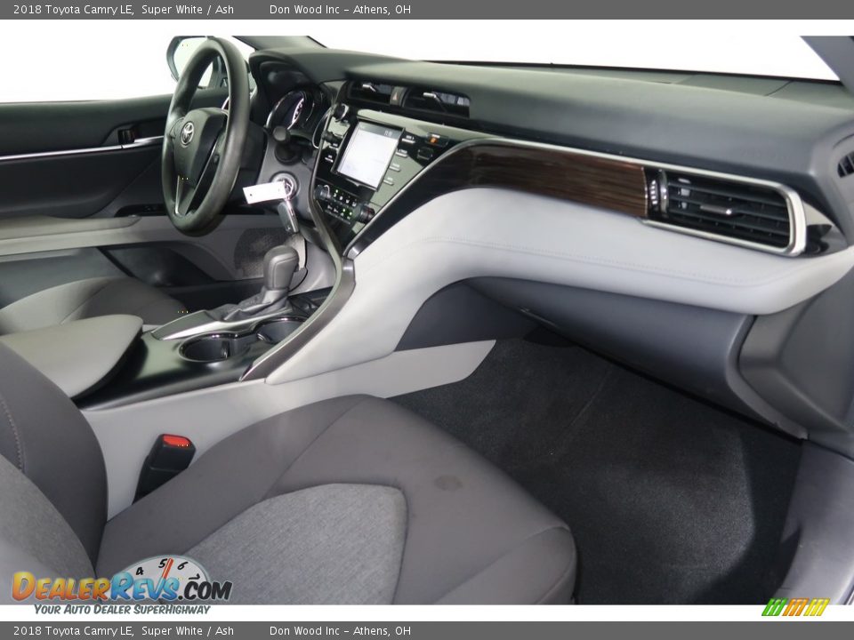 2018 Toyota Camry LE Super White / Ash Photo #13
