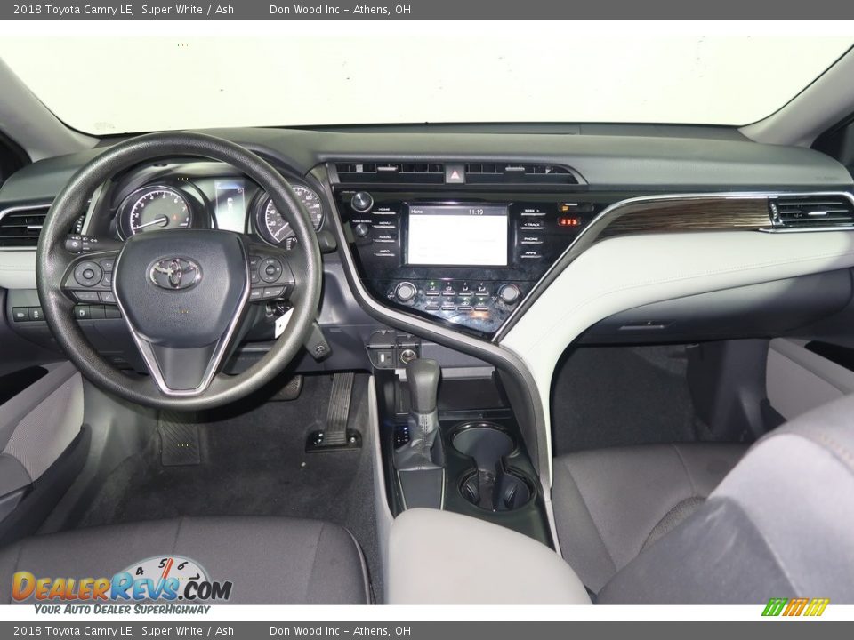 2018 Toyota Camry LE Super White / Ash Photo #14