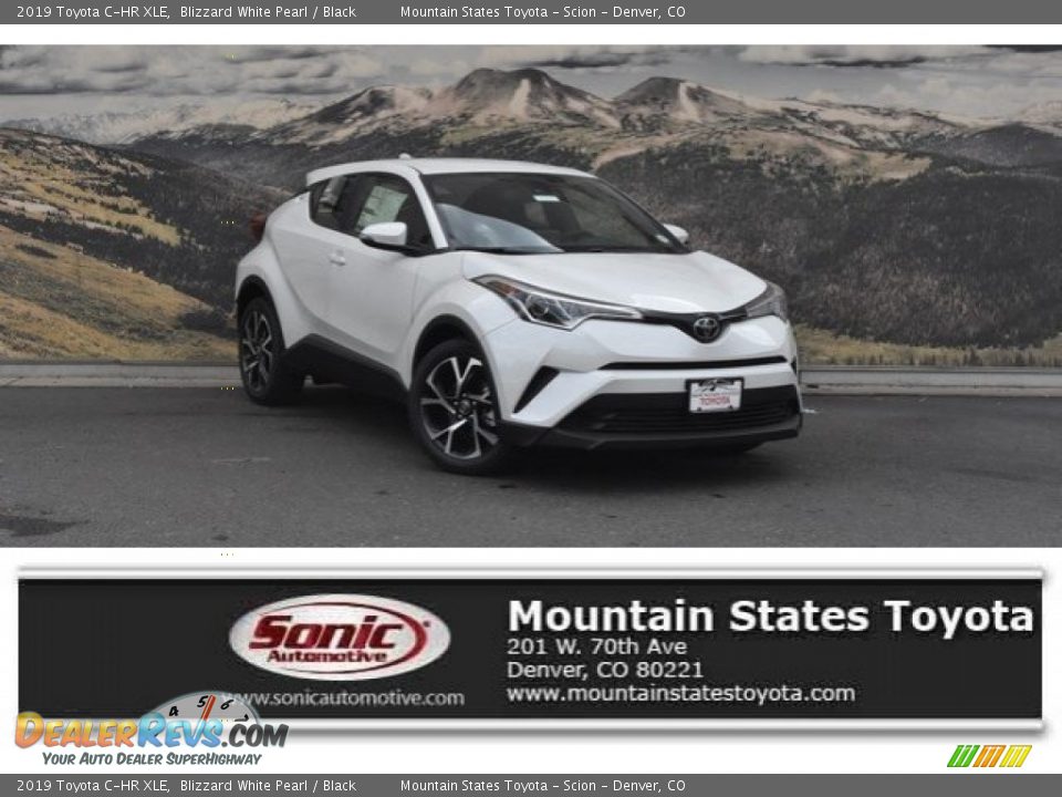 2019 Toyota C-HR XLE Blizzard White Pearl / Black Photo #1