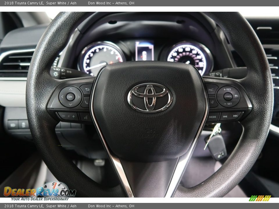2018 Toyota Camry LE Super White / Ash Photo #16