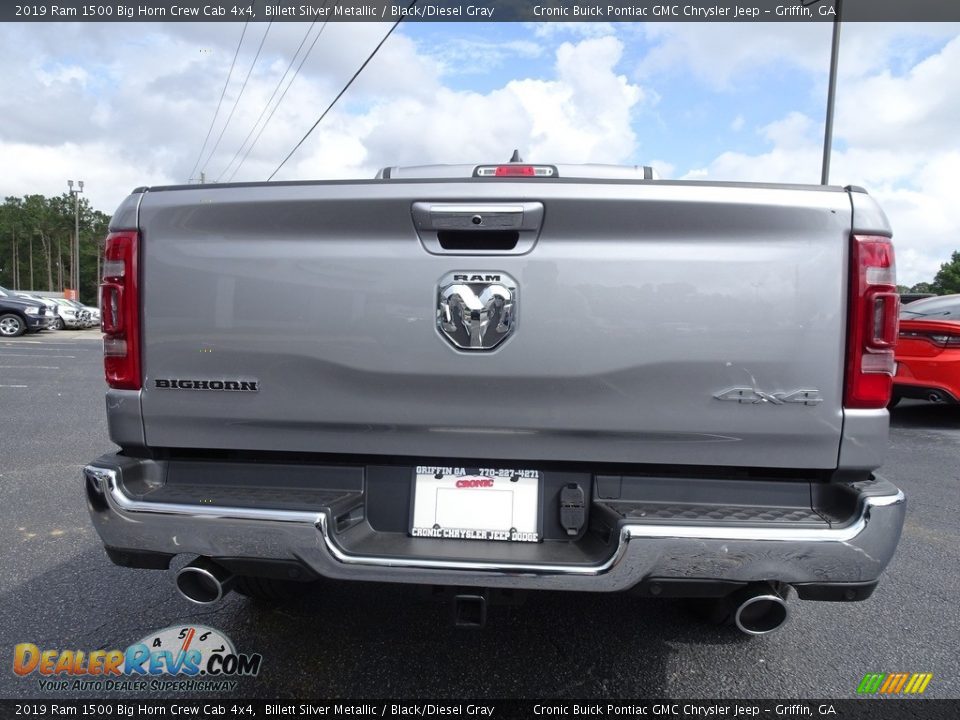 2019 Ram 1500 Big Horn Crew Cab 4x4 Billett Silver Metallic / Black/Diesel Gray Photo #13