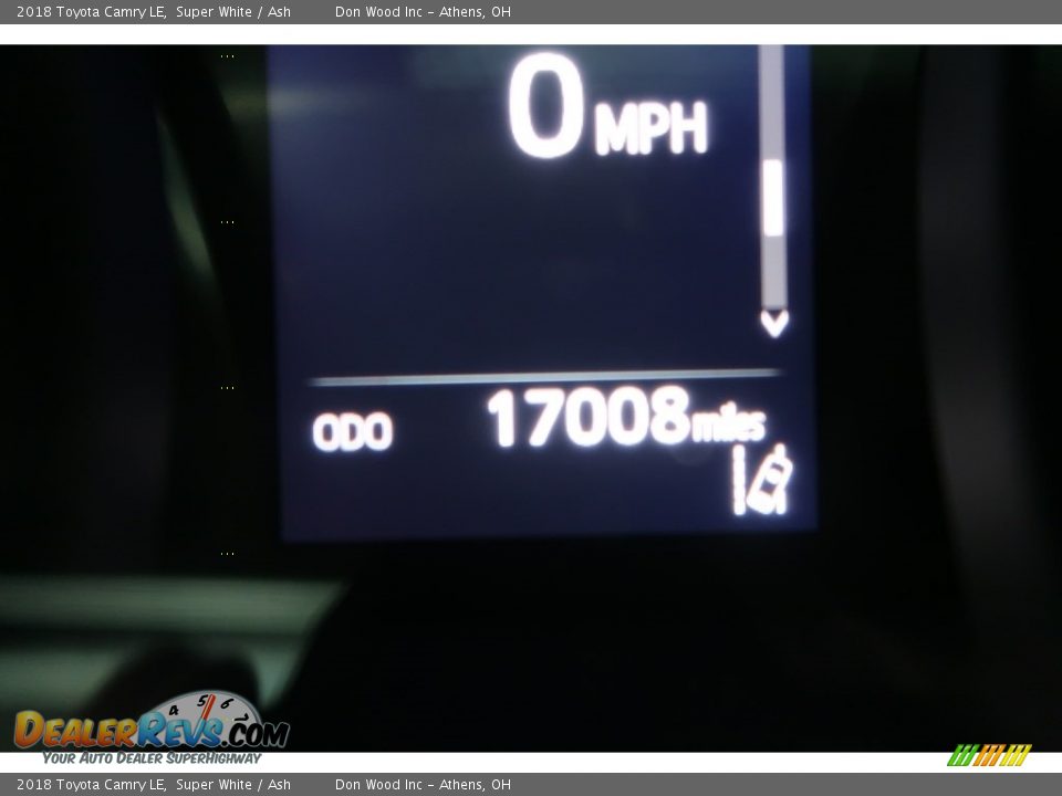 2018 Toyota Camry LE Super White / Ash Photo #21