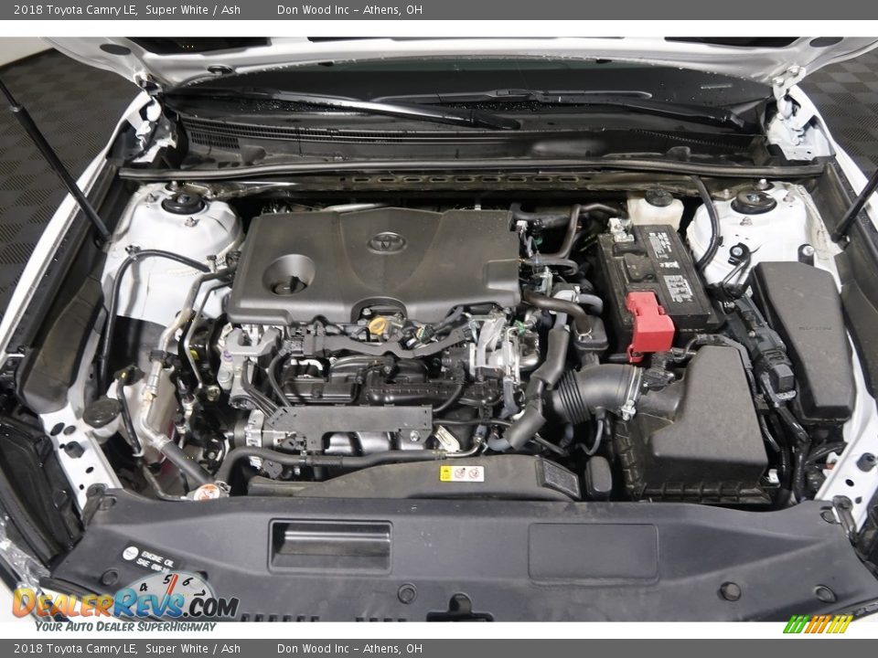 2018 Toyota Camry LE Super White / Ash Photo #34
