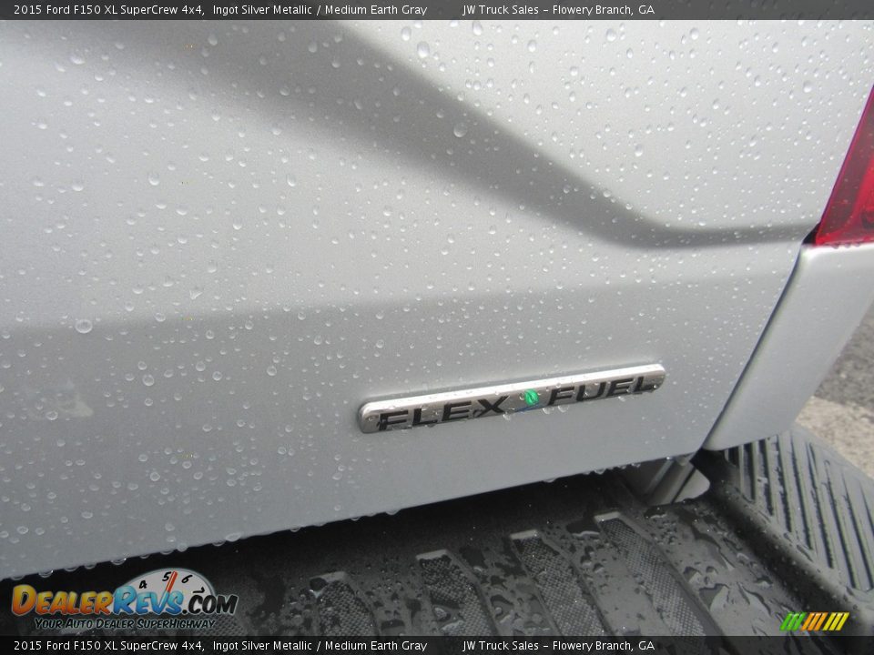 2015 Ford F150 XL SuperCrew 4x4 Ingot Silver Metallic / Medium Earth Gray Photo #33
