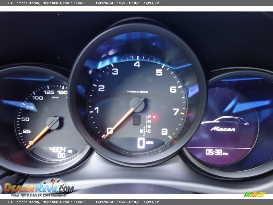 2018 Porsche Macan Night Blue Metallic / Black Photo #21