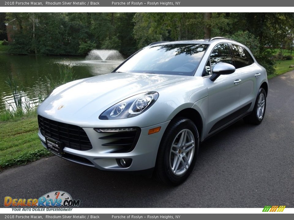 2018 Porsche Macan Rhodium Silver Metallic / Black Photo #1