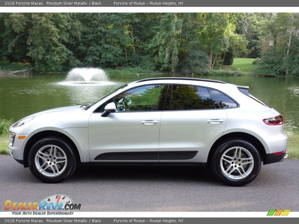 2018 Porsche Macan Rhodium Silver Metallic / Black Photo #3