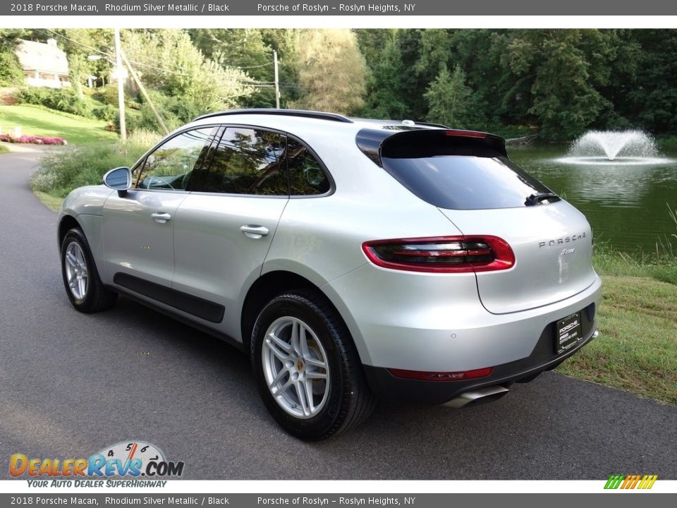 2018 Porsche Macan Rhodium Silver Metallic / Black Photo #4