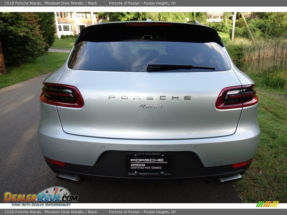 2018 Porsche Macan Rhodium Silver Metallic / Black Photo #5