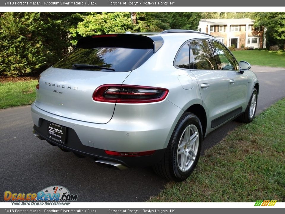 2018 Porsche Macan Rhodium Silver Metallic / Black Photo #6