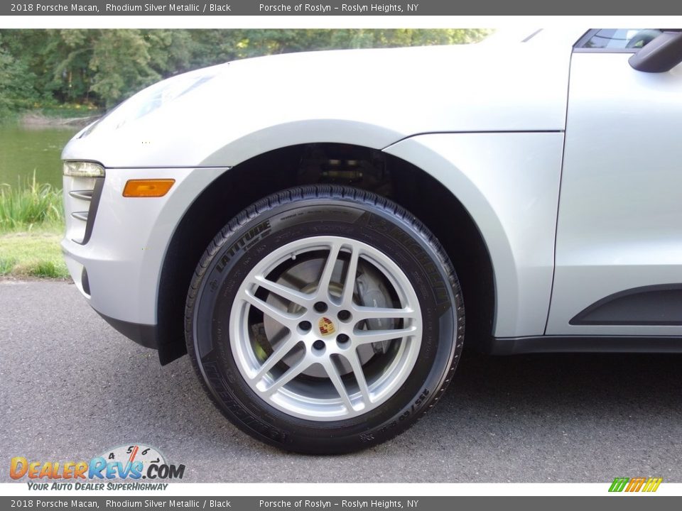 2018 Porsche Macan Rhodium Silver Metallic / Black Photo #9