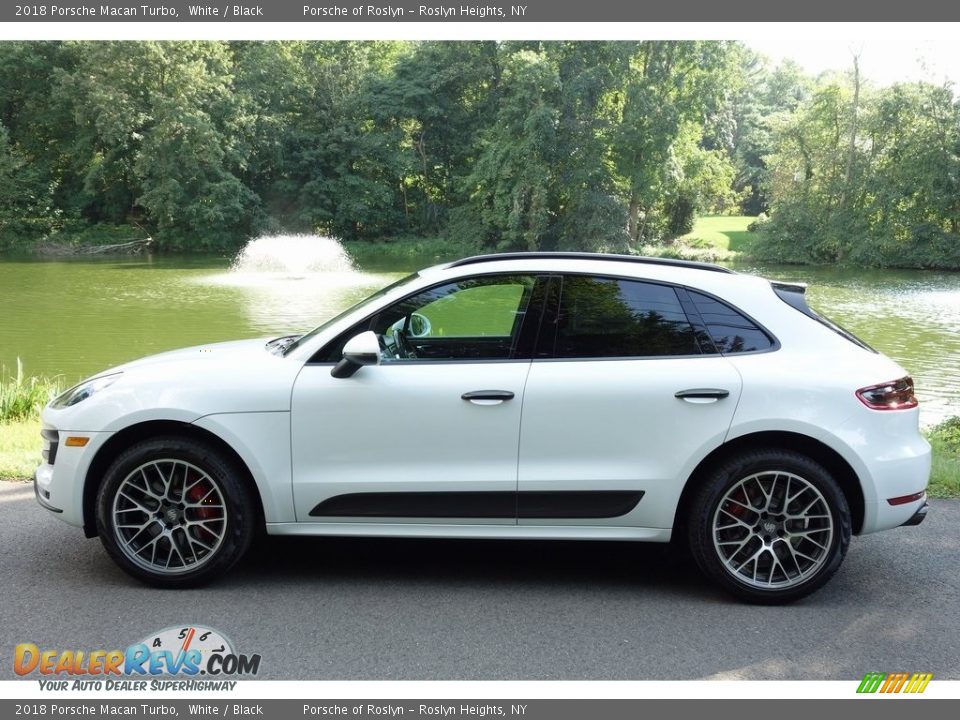 2018 Porsche Macan Turbo White / Black Photo #7