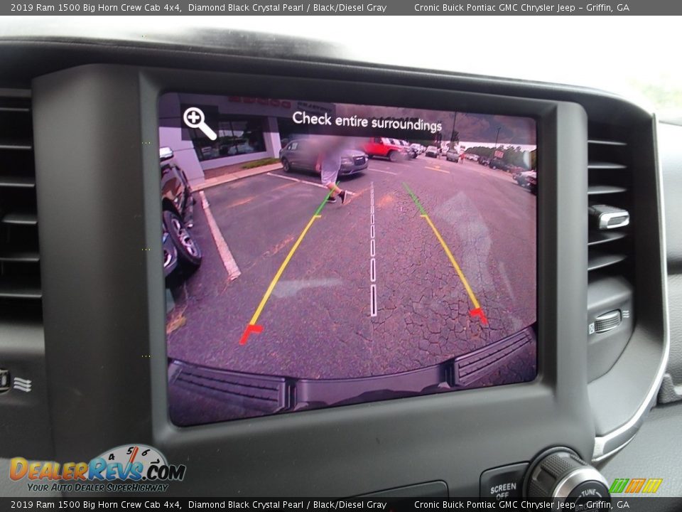 2019 Ram 1500 Big Horn Crew Cab 4x4 Diamond Black Crystal Pearl / Black/Diesel Gray Photo #6
