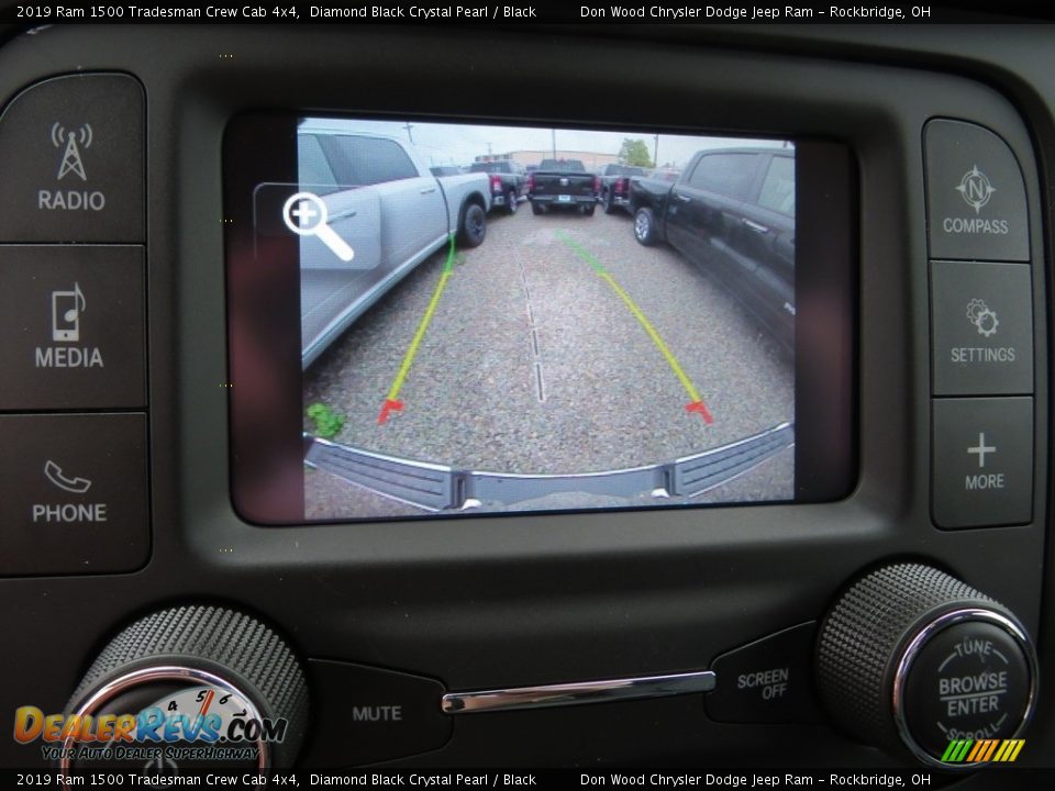 2019 Ram 1500 Tradesman Crew Cab 4x4 Diamond Black Crystal Pearl / Black Photo #2