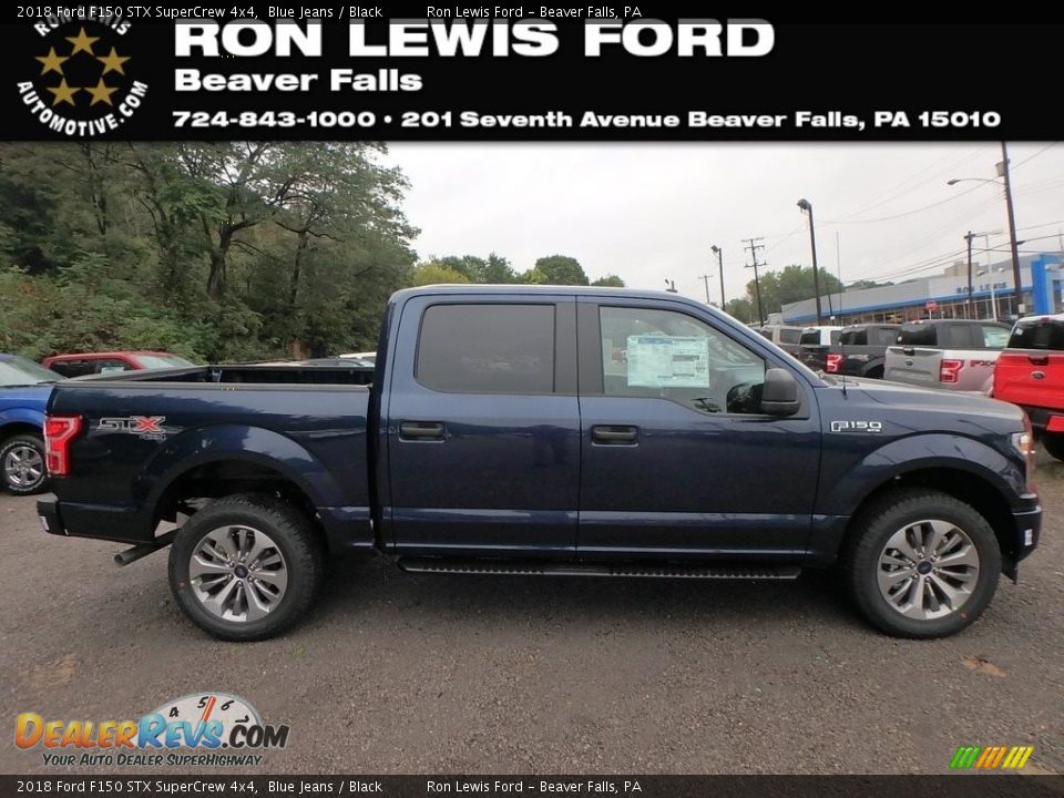 2018 Ford F150 STX SuperCrew 4x4 Blue Jeans / Black Photo #1