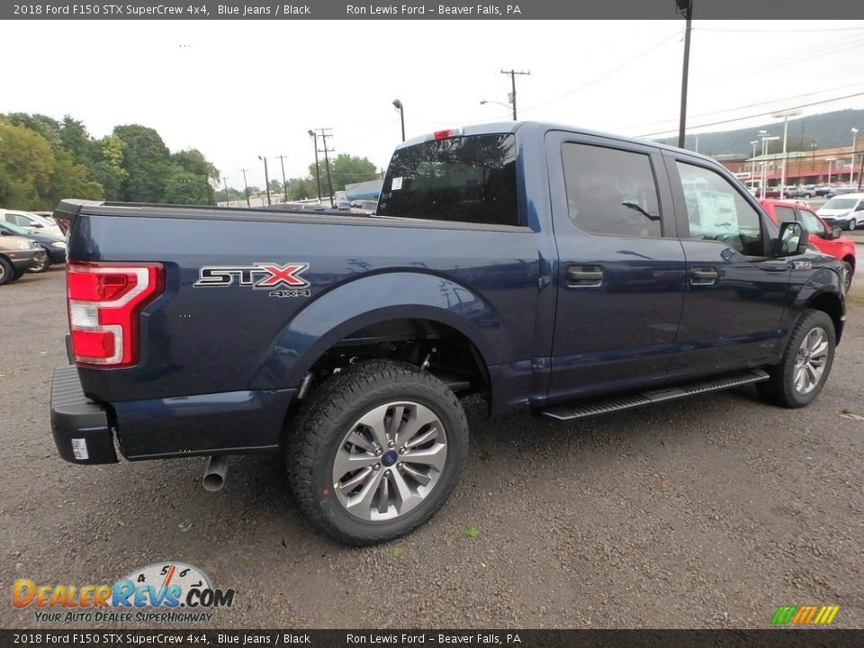 2018 Ford F150 STX SuperCrew 4x4 Blue Jeans / Black Photo #2