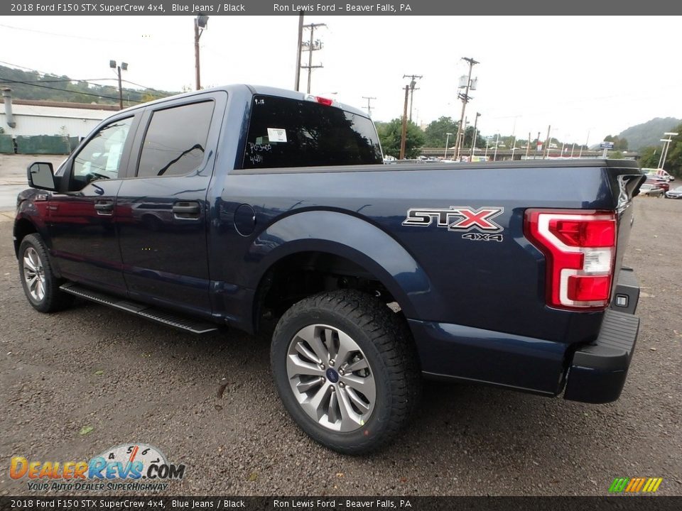 2018 Ford F150 STX SuperCrew 4x4 Blue Jeans / Black Photo #4