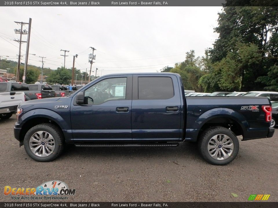 2018 Ford F150 STX SuperCrew 4x4 Blue Jeans / Black Photo #5