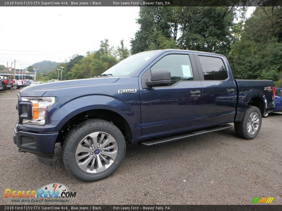 2018 Ford F150 STX SuperCrew 4x4 Blue Jeans / Black Photo #6
