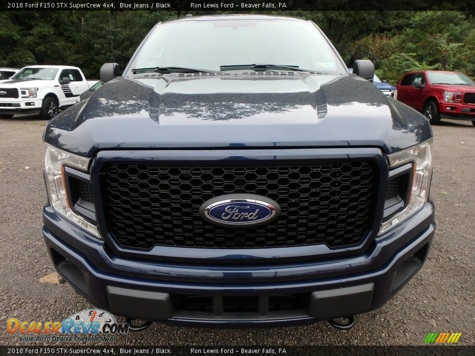 2018 Ford F150 STX SuperCrew 4x4 Blue Jeans / Black Photo #7