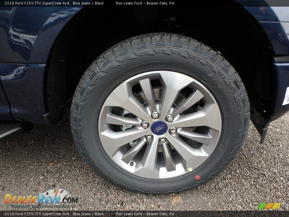 2018 Ford F150 STX SuperCrew 4x4 Blue Jeans / Black Photo #9