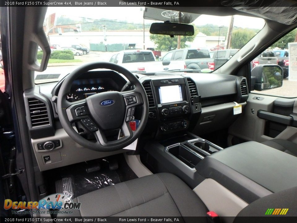 2018 Ford F150 STX SuperCrew 4x4 Blue Jeans / Black Photo #12