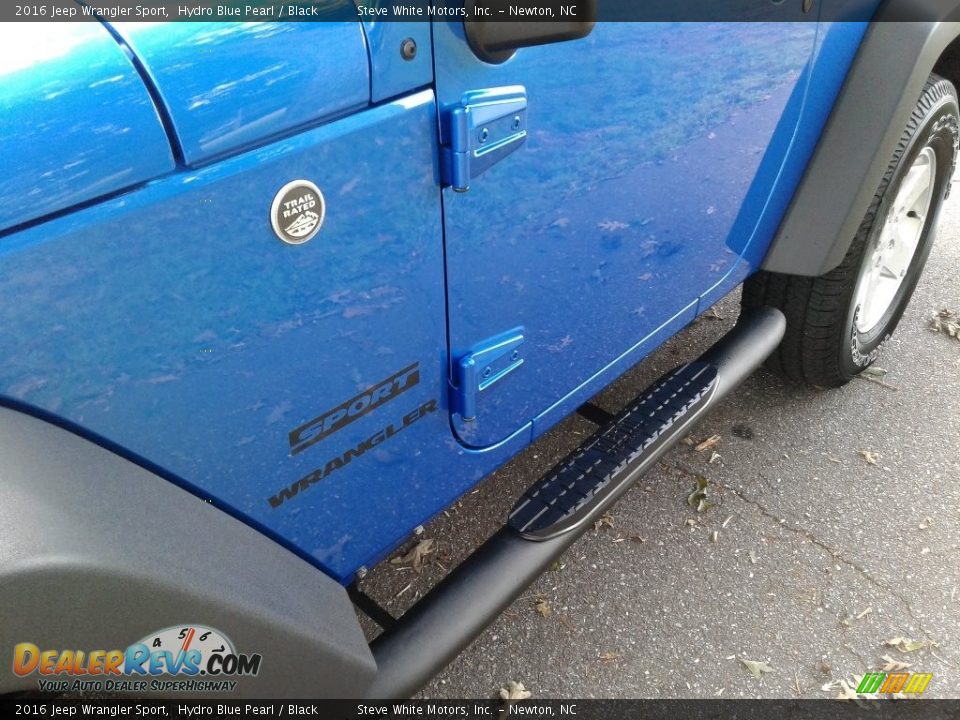 2016 Jeep Wrangler Sport Hydro Blue Pearl / Black Photo #26