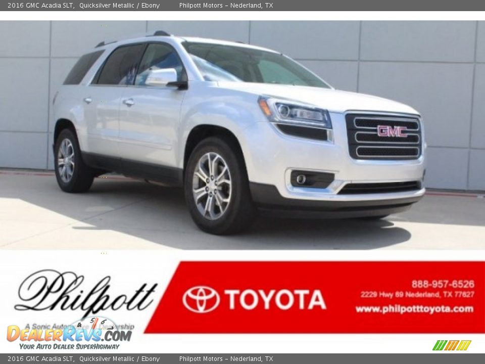 2016 GMC Acadia SLT Quicksilver Metallic / Ebony Photo #1