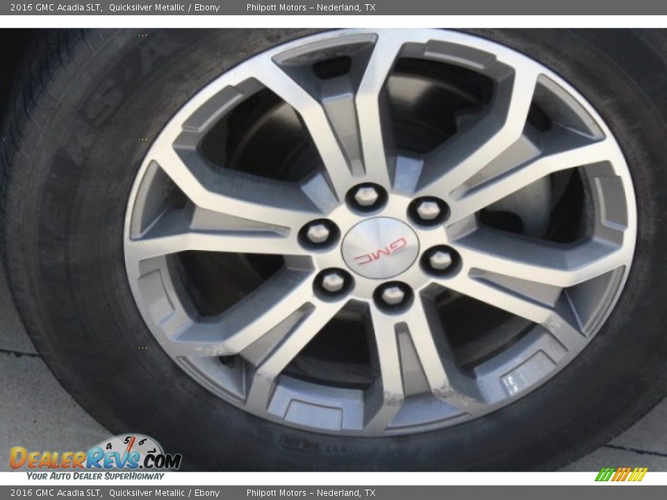 2016 GMC Acadia SLT Quicksilver Metallic / Ebony Photo #10