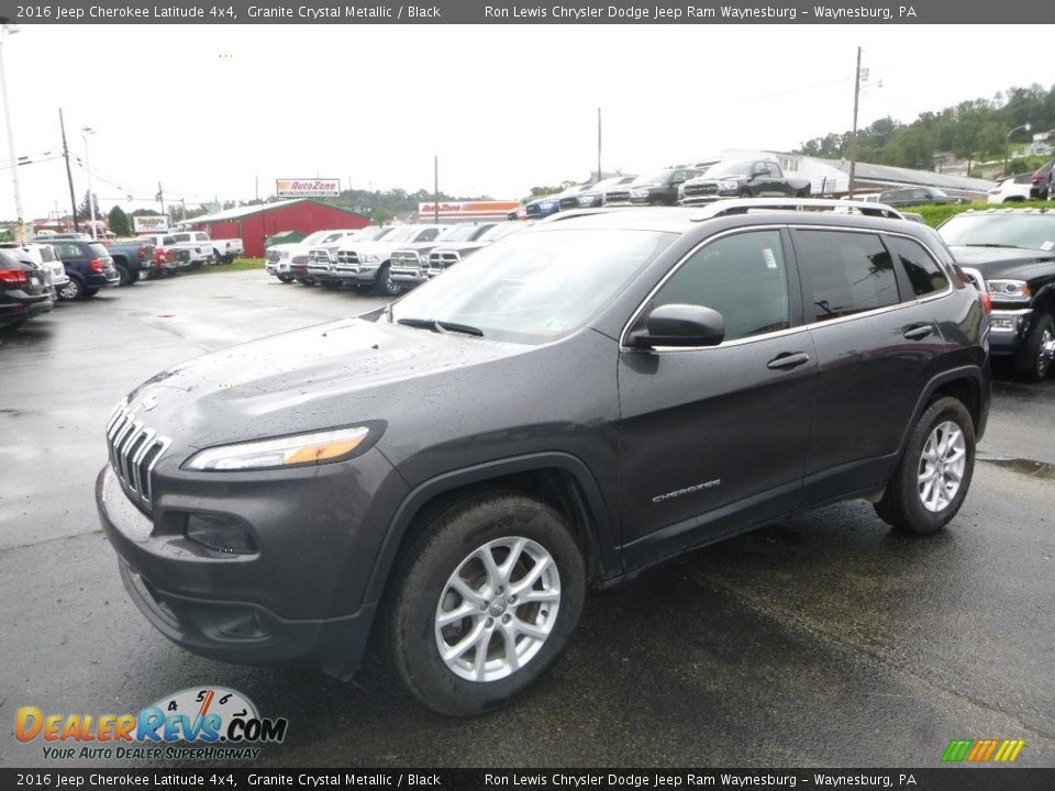 2016 Jeep Cherokee Latitude 4x4 Granite Crystal Metallic / Black Photo #1